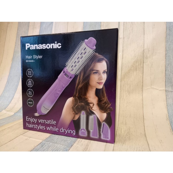 ✨New Ori Panasonic Kuru Kuru Hair Styler Eh-Ka42-V Purple Berkualitas