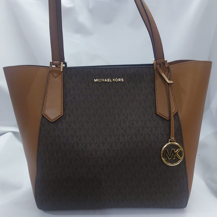 ✨New Tas Wanita Michael Kors Ori Mk Kimberly Tote Large Brown Berkualitas