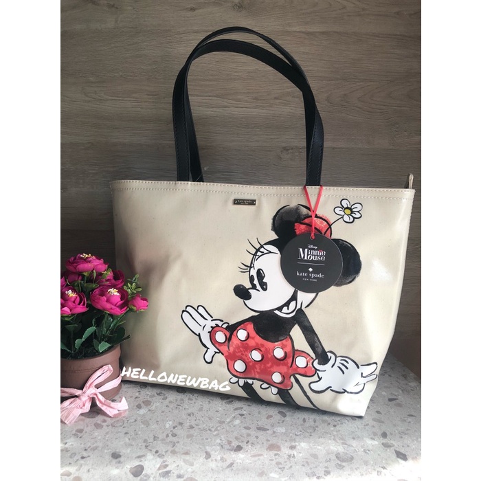 ✨New Tas Kate Spade Original - Kate Spade Minnie Mouse Francis Tote Berkualitas