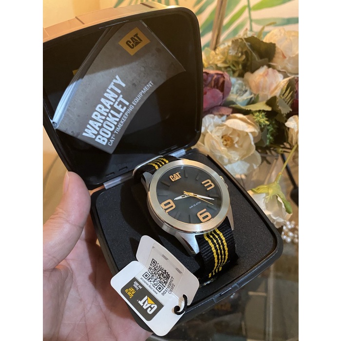 ✨Termurah Jam Tangan Pria Caterpillar Sport Black Yellow Original With Box Diskon