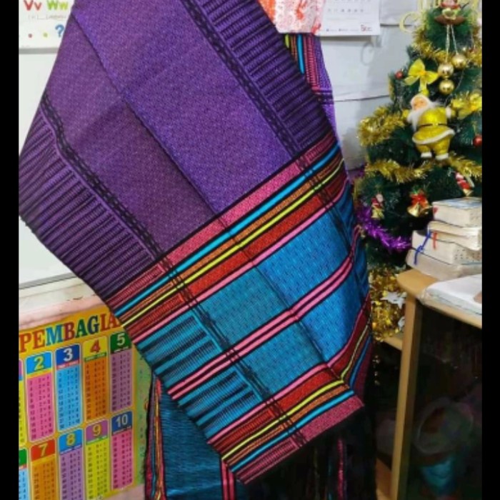 ✨New Songket Tarutung Motif Iccor Warna Ungu Terong Terbatas