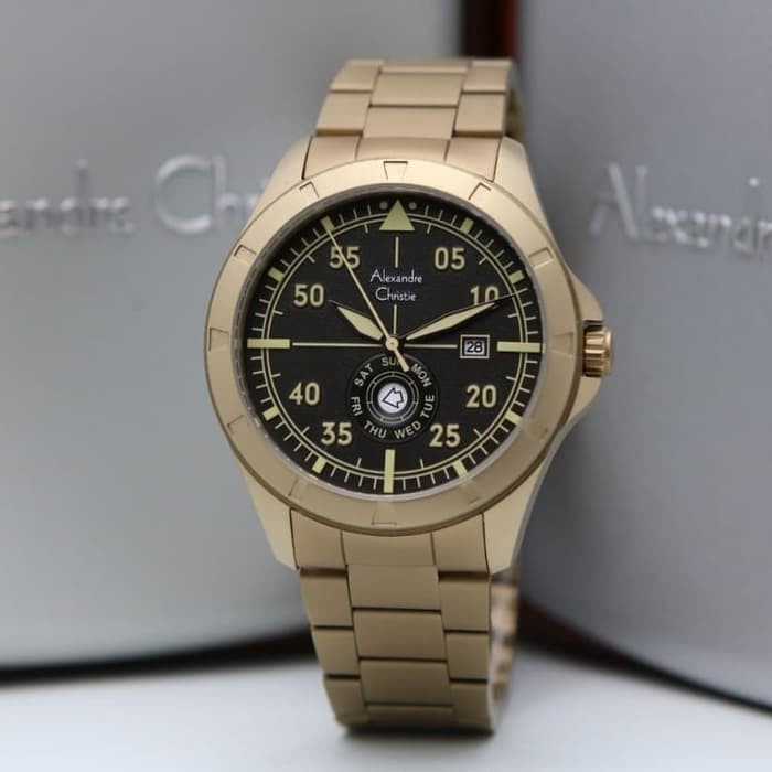 ✨Sale Alexandre Christie 6537Me / Ac6537 Bronze Black Original  Garansi Limited