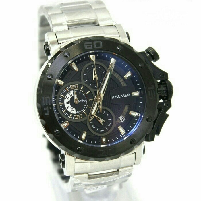 ✨Sale Jam Tangan Balmer 7975 Silver Black. Garansi Resmi 1Tahun Terbaru