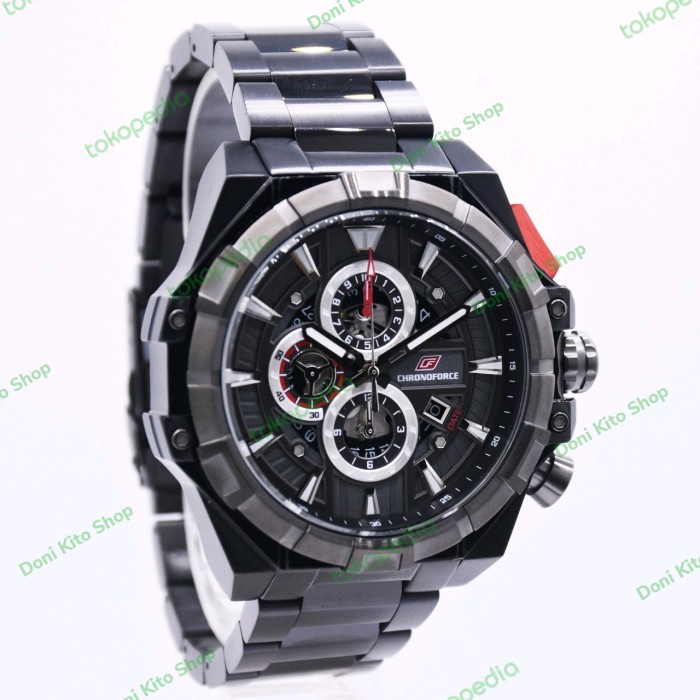 ✨Ready Chronoforce Original 5342 Black - Jam Tangan Pria Original New Terbatas