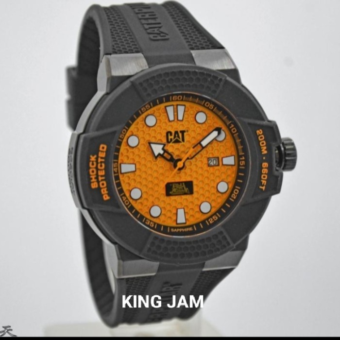✨Sale Jam Tangan Pria Cat Caterpillar Sf16121711 Original Black Orange Berkualitas