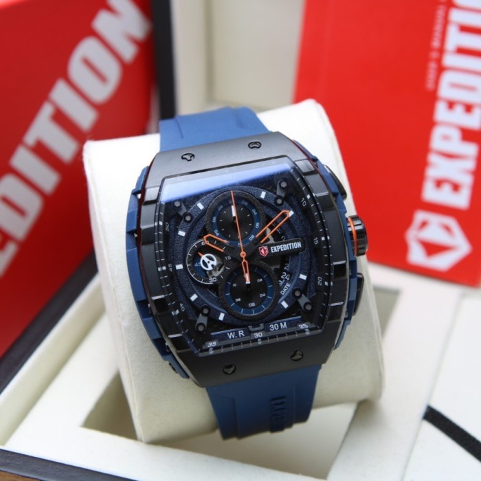 ✨Ready Expedition E6782 Blue Black Rubber Pria. Limited