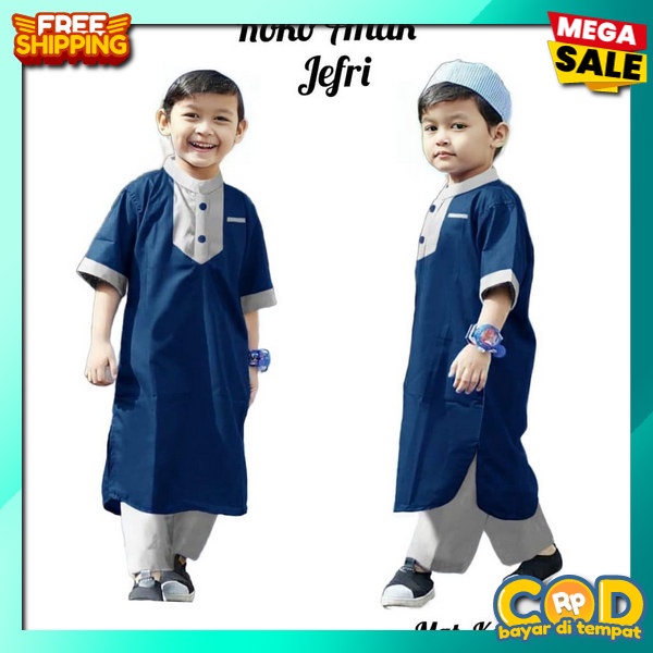 Setelan Anakk Sholeh Pakaian Hafiz Santri Pondok Bahan Adem Oneset Baju Anak Hari Raya Stelan Stelam