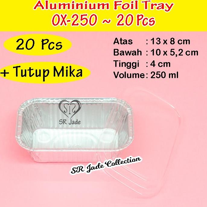 <<<<<] Aluminium Foil Tray OX250 Aluminium Foil Cup OX 250 OX-250 Tutup Mika