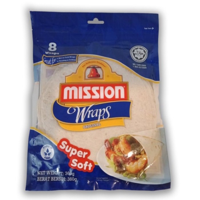 

Promo Mission Wraps Original Super Soft 360Gr - Kebab - Tortilla - Taco
