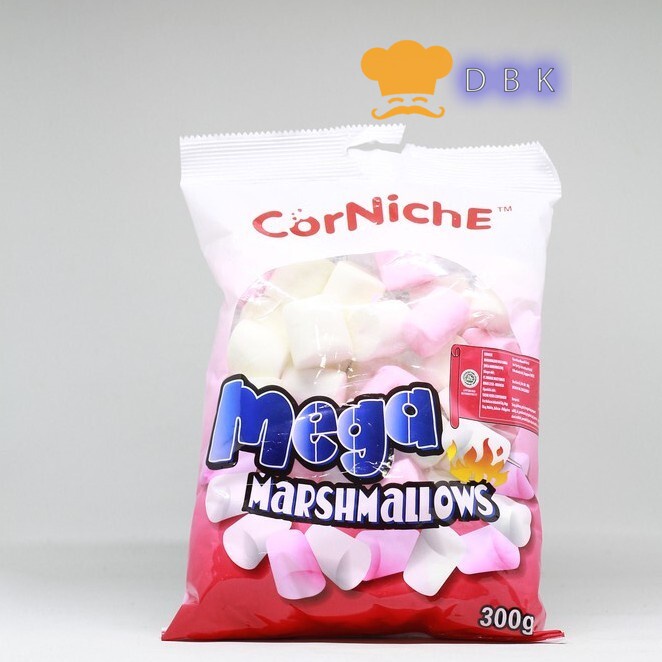 

Corniche Mega Marshmallows Pink White 300Gr Marsmellow