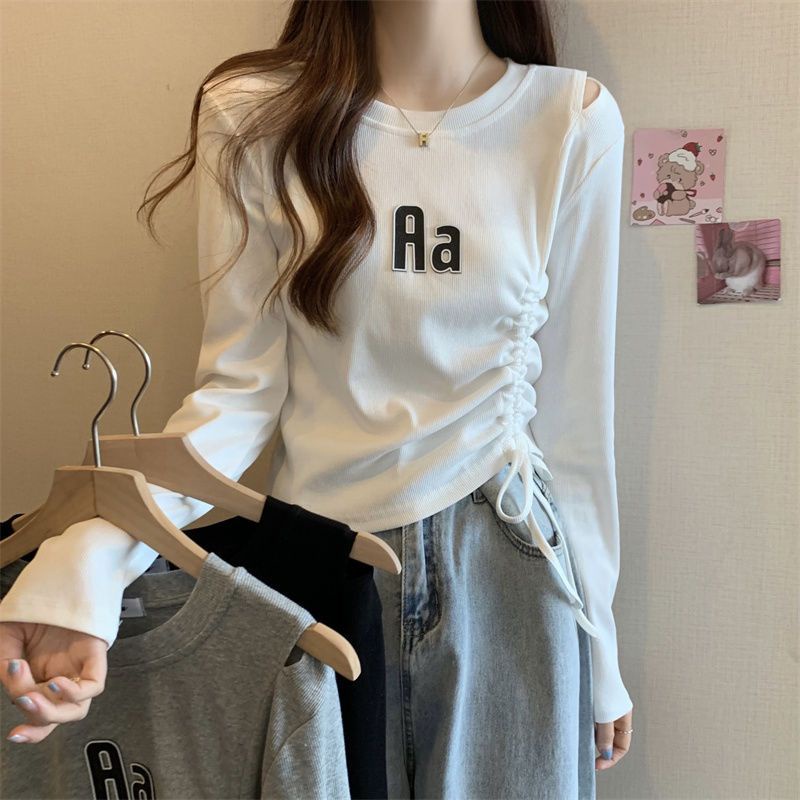 Kaos Wanita Baju Oblong Wanita Dewasa Lengan Panjang Longgar Authentic Long Crop Bisa Cod Tshirt Sta