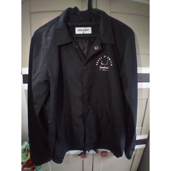 Coach Jaket House Of Smit*  Hitam UK M (Preloved)