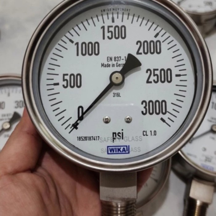 ✅Sale Wika Pressure Gauge Wika 4 3000 Psi Terbatas