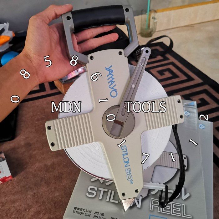 ✅Original Meteran Roll 50 Meter Yamayo Stilon Meteran Tanah Alat Ukur Berkualitas