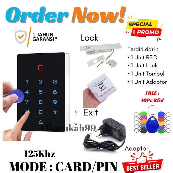 Rfid Pin/Kartu Akses Pintu Otomatis
