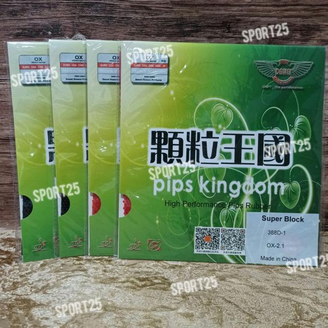 Karet / Rubber Pingpong Bintik Dawei 388D-1 OX Super Block ORIGINAL