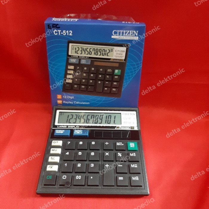 

Calculator Citizen 12 Digit Ct-512 Kalkulator Citizen Best