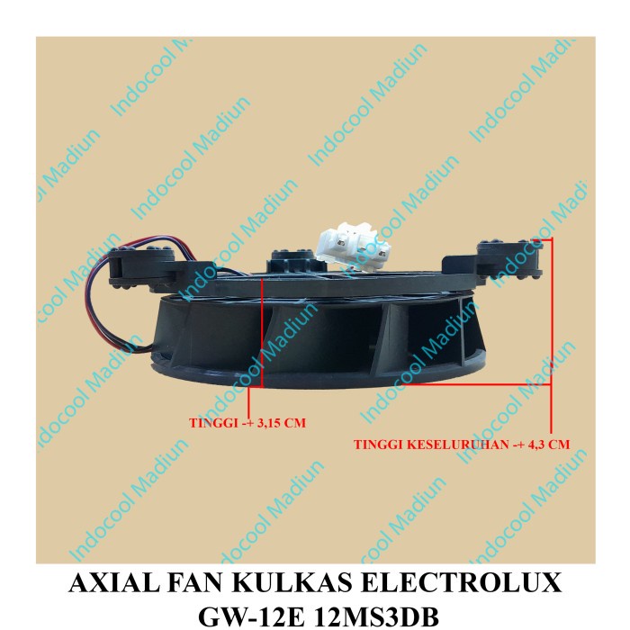 Kipas Pendingin/Cooling Fan/Axial Fan Kulkas Electrolux Gw-12E 12Ms3Db Best