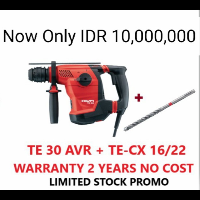 ✅Baru Promo 12.12 Mesin Bor Hilti Te 30 Avr Rotary Hammer Drill Terbatas