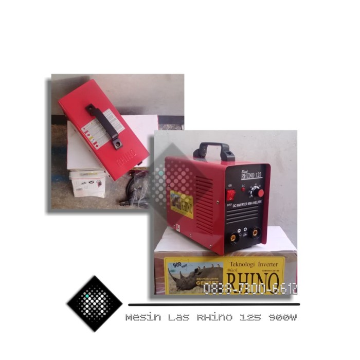 [Original] Mesin Las Black Rhino 125 Travo Las Inverter Welding 900 Watt Diskon
