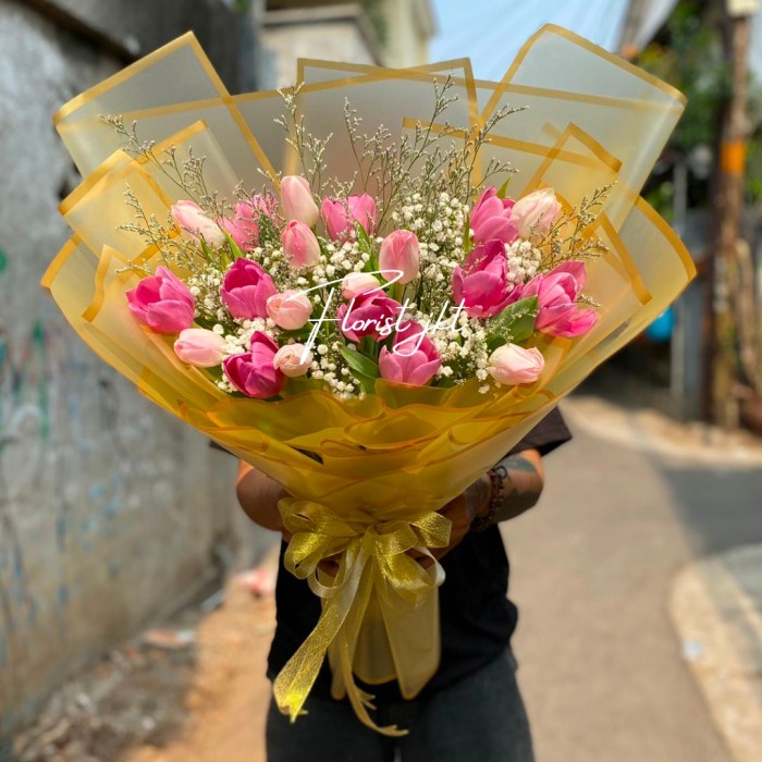 [New] Buket Bunga Tulip Asli Ukuran Besar Terbaru