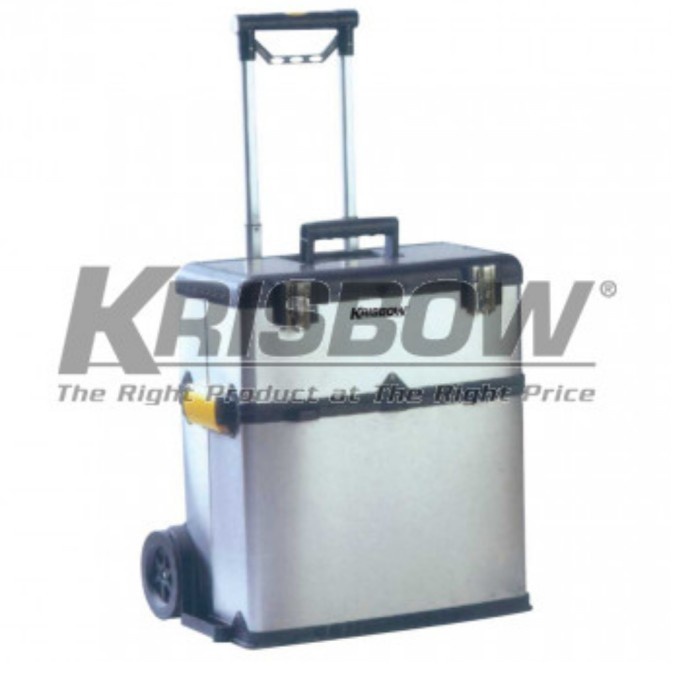 [Ori] Krisbow Kotak Peralatan Dengan Roda 2 Kompartemen / Roller Tool Box 2 Terbaru