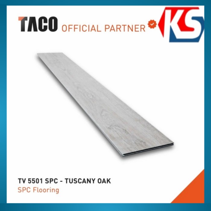 [New] Taco Lantai Vinyl Spc 5Mm - Tv 5501 Tuscany Oak Terbatas