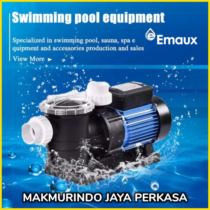 [Ori] Mesin Pompa Kolam Renang Emaux 1Hp Stp 100 Pompa Kolam Renang Emaux Diskon