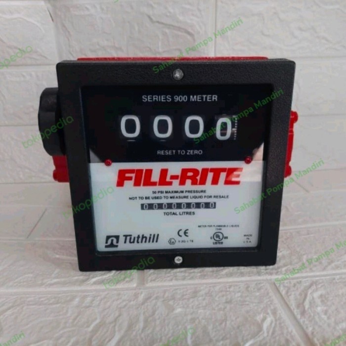 [Ori] Flow Meter Fill Rite 4 Digit Series 901Cl/Size 11/2Inci Tuthil Usa Terbatas
