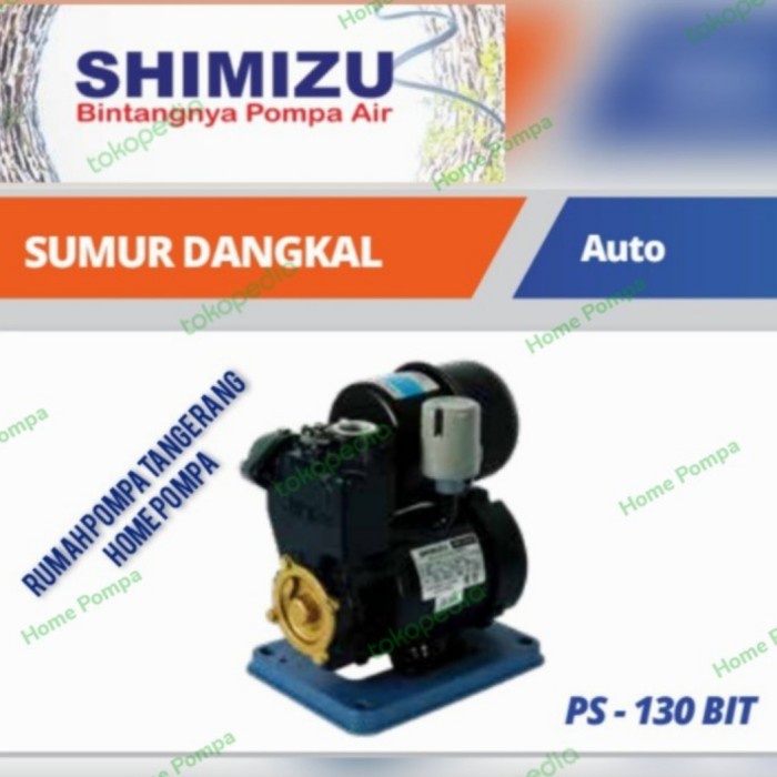 [New] Pompa Air Sumur Dangkal Pompa Air Semi Jet Shimizu Ps-130 Bit Berkualitas