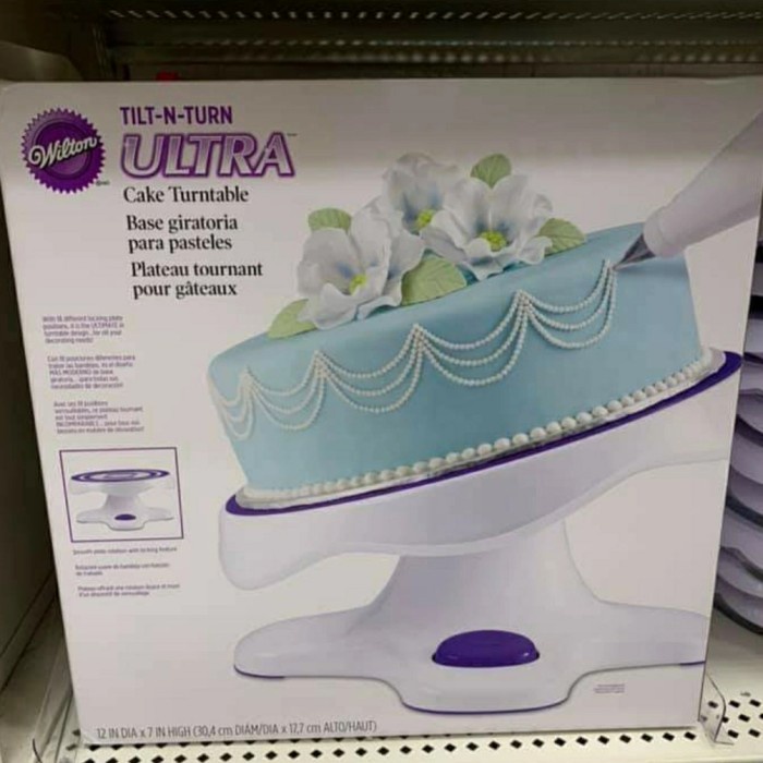 

[Baru] Meja Putar Wilton Tilt And Turn Ultra Revolving Cake Stand/ Turntable Terbaru