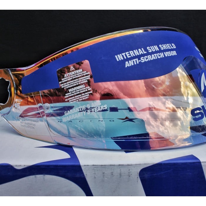 ✨Termurah Visor Shark D Skwal Spartan Iridium Metalic Pink Kaca Helm Shark Ori Diskon