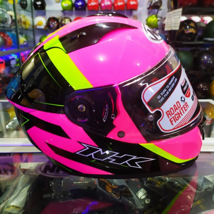 ✨Termurah Helm Nhk Gp Prime Penza Pink Fluo Doble Visor Limited