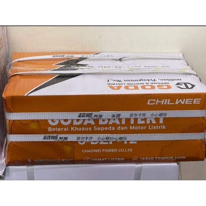 ✨Sale Aki Sepeda Listrik Merek Goda 100 Ori Berkualitas