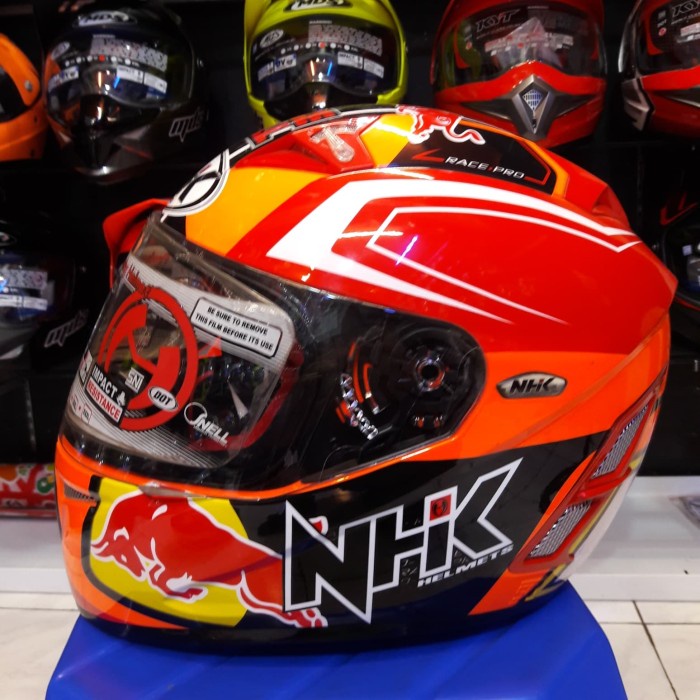 ✨Termurah Helm Nhk Gp Pro Race Terminator Motif Race Bull Orange Wild Bull Berkualitas