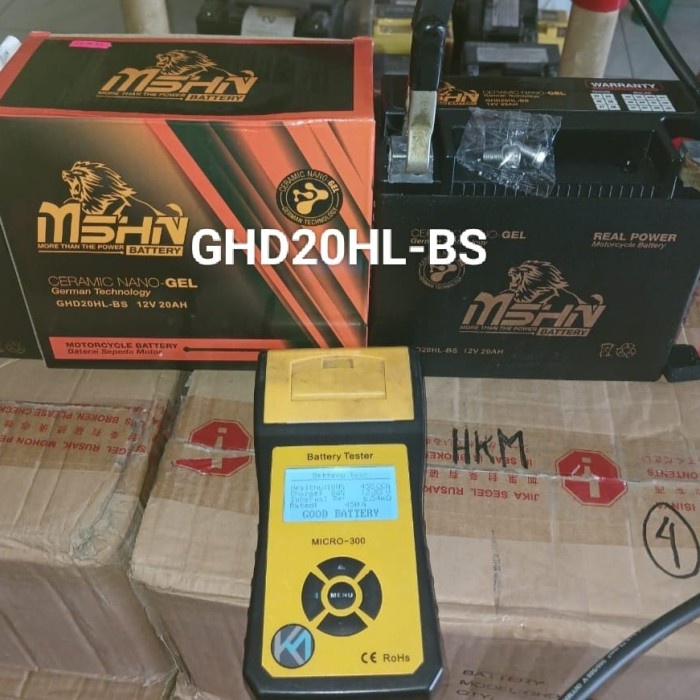 ✨Sale Aki Motor Harley Davidson Heritage Softail Series Mshn Gdh20Hl-Bs 20Ah Berkualitas