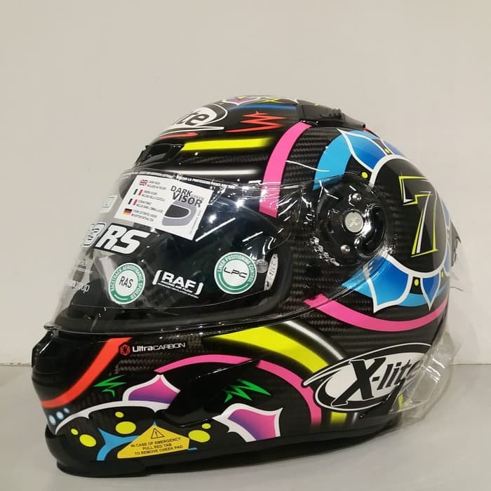 ✨Sale Xlite X-803 Ultra Carbon Davies 023  Helm Full Face  Xlite  Nolan Berkualitas