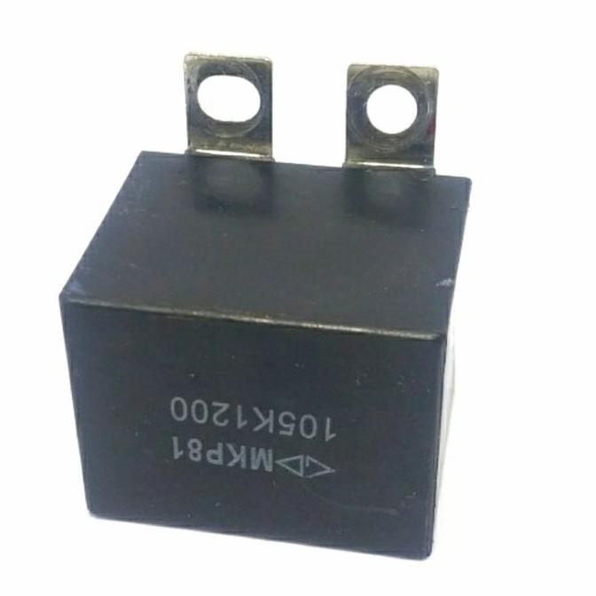 Baru Kapasitor MKP baut 1uf 1.0uf -+10% 1200v 1200vdc 500v 500vac MKP81 dre3 Ayo Beli