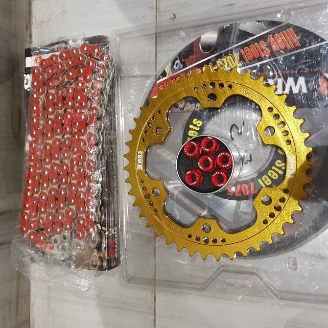 #####] Gear Gir Set Wr3 Cbr250rr Rantai Ek Chain Mur Gir Wr3 Set CBR250RR