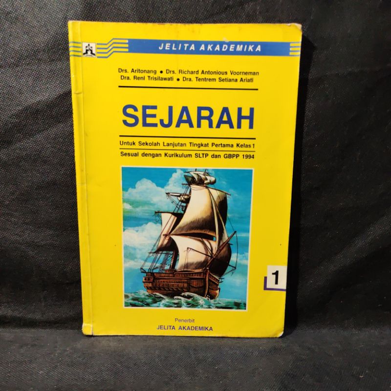 Buku Sejarah Kurikulum SLTP dan GBPP 1994, Jelita Akademika, Drs. Aritonang, Drs. Richard Antonious 