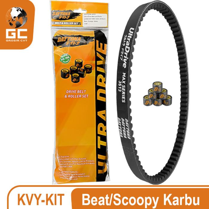 V BELT VANBELT SET BEAT SCOOPY DELUXE GENIO NEW DAYTONA BELT+ROLLER