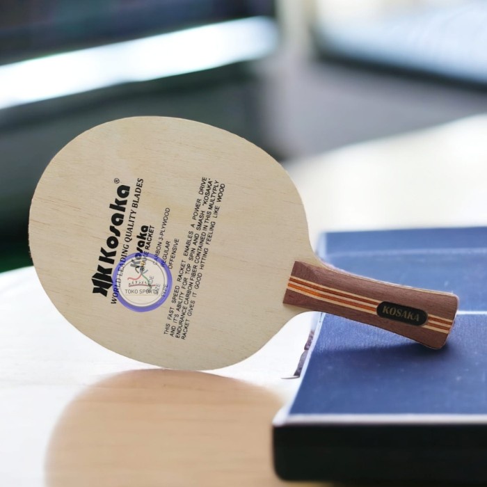 Kayu / Blade Bat / Bet Ping pong / Tenis Meja Kosaka Carbon
