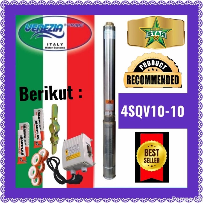Promo Pompa Satelit Venezia 2Hp 220V 4" Submersible 1Phase 4Inch Sibel Original