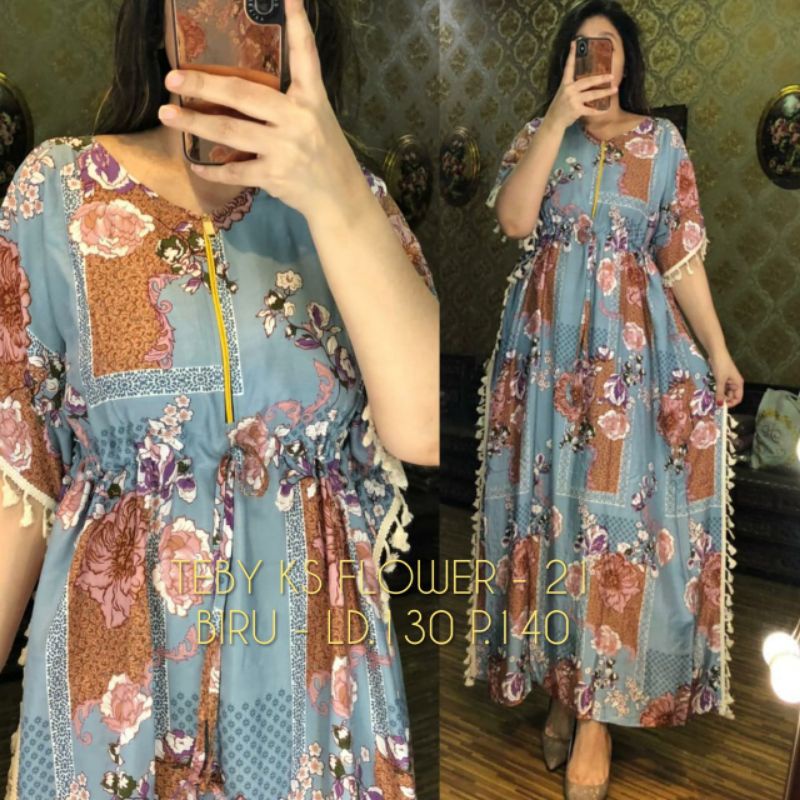 Daster Arab Teby Ks Flower 021