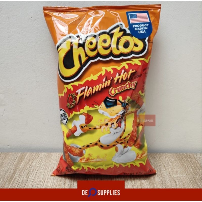 

Cheetos Flamin Hot Crunchy Cheese 226gr - Snacks Import USA Cheetoz