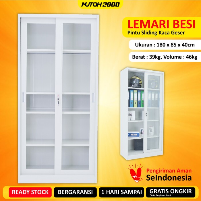 

LEMARI ARSIP LEMARI BESI FILLING CABINET PINTU SLIDING KACA GESER LG