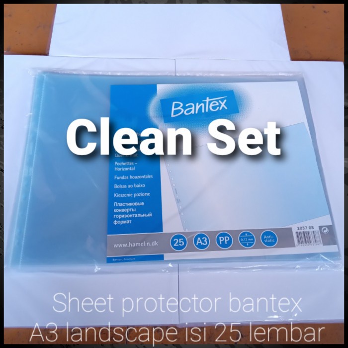 Promo Bantex Sheet Protector Landscape A3