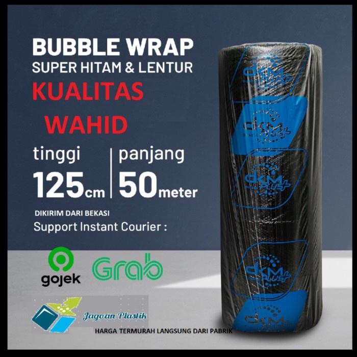 

Promo Bubble Wrap / Buble Wrap Hitam Premium Ekonomis 125 Cm X 50 M