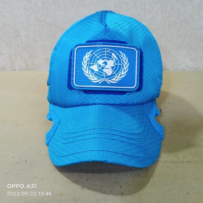 

~~~~~] caps topi cutting coak design terbaru free patch logo PBB UN