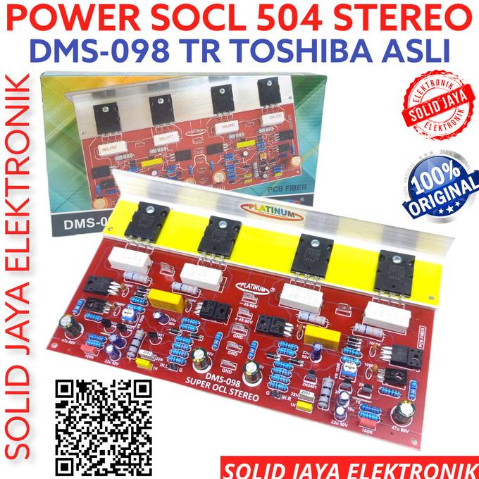 SUPER OCL STEREO POWER AMPLIFIER SOCL PLATINUM DMS-098 TR TOSHIBA ASLI